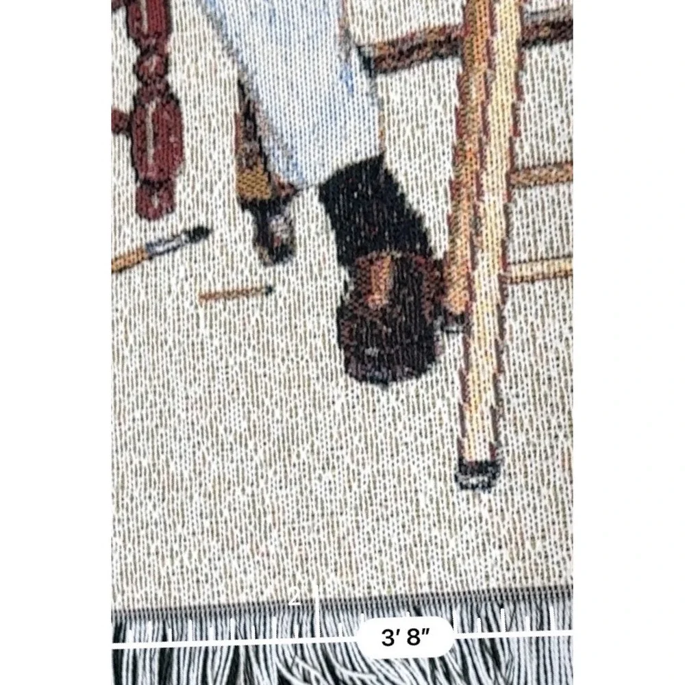 The Northwest Company Norman Rockwell Tapestry Blanket OS Multi Good Woven Art